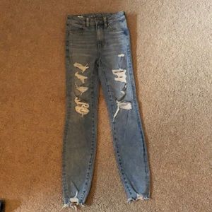 Highwaisted jeggings from american eagle